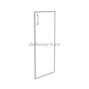 Фасад стекло в раме средний правый (лакобель, белый) 396*20*1150 O.SR-2(R) white рис1