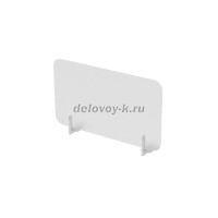 10ББО.604 Барьеры боковые оргстекло (600-4-400) Белый глянец_Алюминий матовый рис1