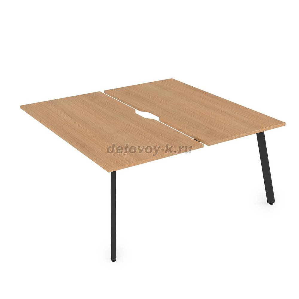 10БДКВ.279 Стол системы БЕНЧ сдвоенный, на 2 рабочих места, конечный (1400*1435*750) фото