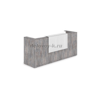 1КР-КЛ.201 Комплект Ресепшн с фартуком HPL 2654*749*1149 без подсветки рис2