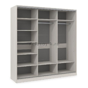 ШКЗЗЗ.24.1 Шкаф-купе 3-дверный Comfort (2398*600*2201) 3 зеркальные двери рис1