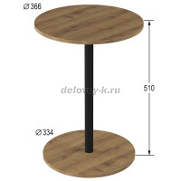 Стол журнальный КАТ Дуб вотан черный_i_1000 рис3