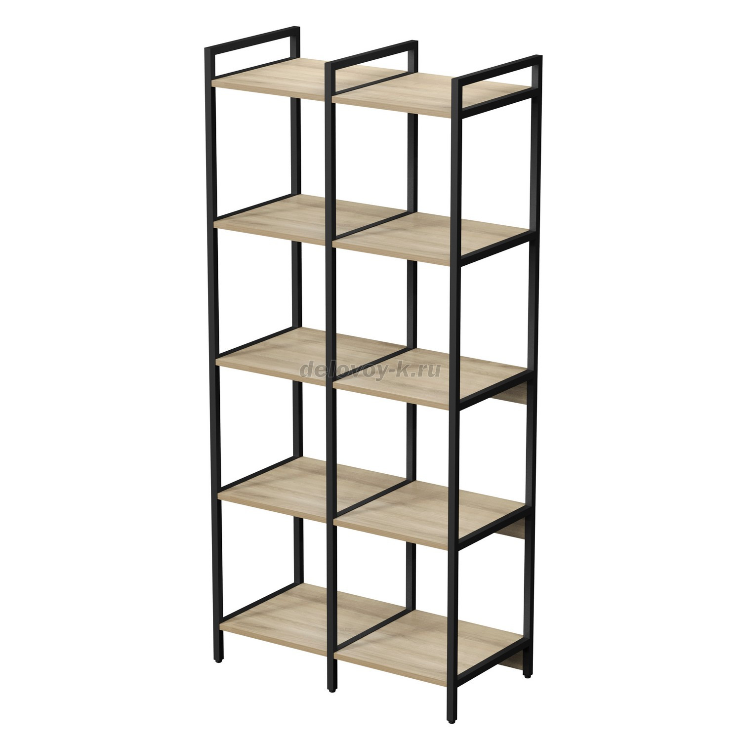 10ССД.5.400 Стеллаж средний двойной 5 полок, узкий (780*400*1704) фото