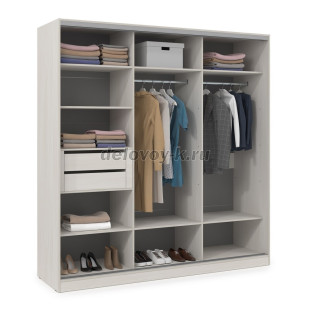 ШКЗЗЗ.24.4 Шкаф-купе 3-дверный Comfort (2398*600*2201) 3 зеркальные двери рис2