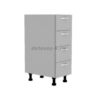 Тумба кухонная с четырьмя выдвижными ящиками 350*500*720 рис1