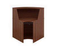 Ресепшен угловой (90°)|вишня оксфорд рис1