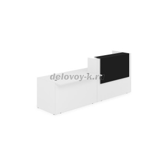 1КРС-КЛ.007.1 Комплект Ресепшн с фартуком HPL 2832*901*1149 с подсветкой рис2