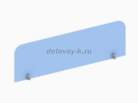 Экран для стола, крепление-струбцины 1400х16х450 орех рис1