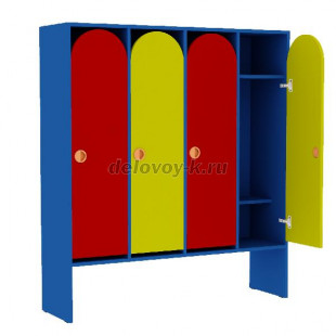 Шкаф для одежды четырехсекионный ШДО-04 1190*320*1320 рис1
