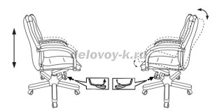 Кресло руководителя Бюрократ T-9927WALNUT-LOW рис3