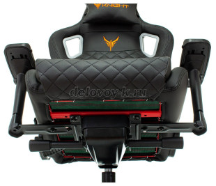 Кресло игровое KNIGHT TITAN ромбики, подголов., крестов. металл рис5