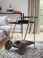 Стол сервировочный Оди металлик эбеновое дерево дуб маррон_h1 wb_1000 рис5