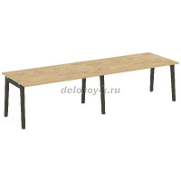 Стол переговорный (2 столешницы), опоры - массив дерева OW.PRG-2.4 рис1