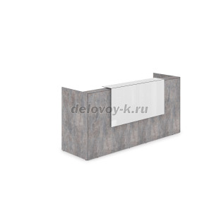 1КР-КЛ.001 Комплект Ресепшн с фартуком HPL 2432*750*1149 без подсветки рис2