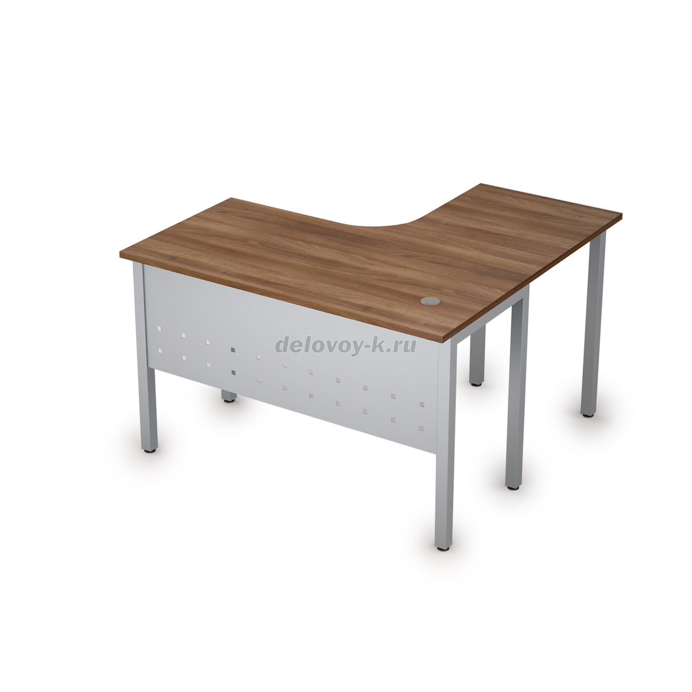 2МК.128 Стол криволинейный левый на металлических опорах (1200*1200*750) фото