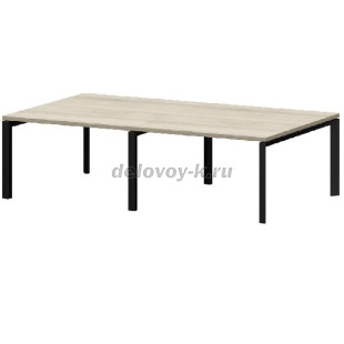 КТМ-32.14.38  Стол переговоров на металлокаркасе 3200х1400х750 рис1