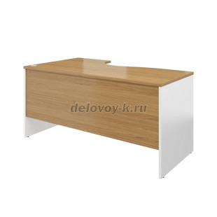 Стол эргономичный левый AL-1.5L  1580*880*750мм (Дуб Наварра/Белый) рис2