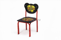 Стул детский регулируемый  Кузя  (00-1) ЧКр Хохломуша рис1