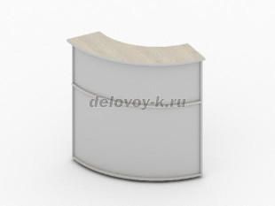 Стойка угловая внешняя 900х900х1200 правая 41.12R (Дуб Шамони/серый ) рис1