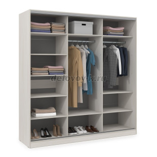 ШКЗЗЗ.24.2 Шкаф-купе 3-дверный Comfort (2398*600*2201) 3 зеркальные двери рис2