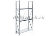 Стеллаж MS U 200_100x40_3 безболтовой среднегрузовой (нагрузка на полку 300)_