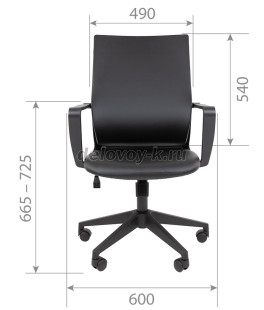 Кресло офисное CHAIRMAN 545 ЭКО без подголовника рис4