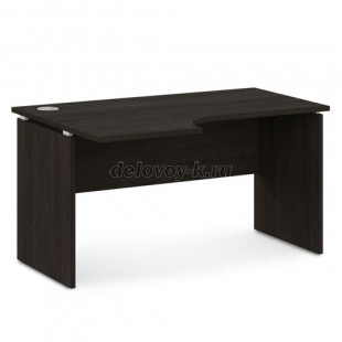 Стол письменный эргономичный с заглушкой кабель-канала V-44 левый 1400*1000*750 рис1