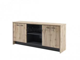 T-13-04 Тумба с нишей и 2 дверьми. Под заказ. Полки уст. на разную высоту. Петли с дов. рис1