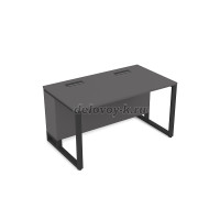 16СП.186 Стол прямой (1600-800-750)_Graphit_Черный рис3