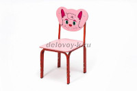 Стул детский регулируемый  Кузя  (00-1) РКр Зайка рис1
