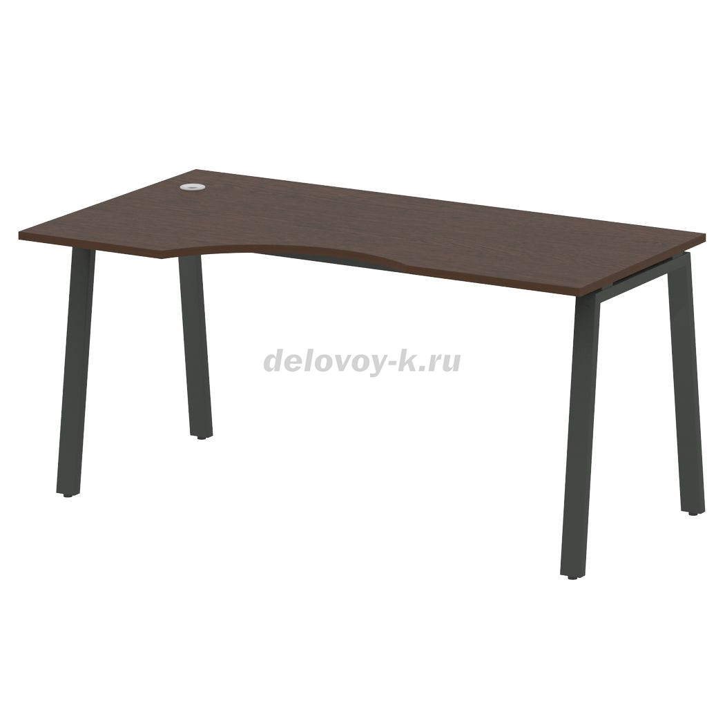 Стол криволинейный левый на А-образном м/к 1600*900*750  БА.СА-1 Л фото