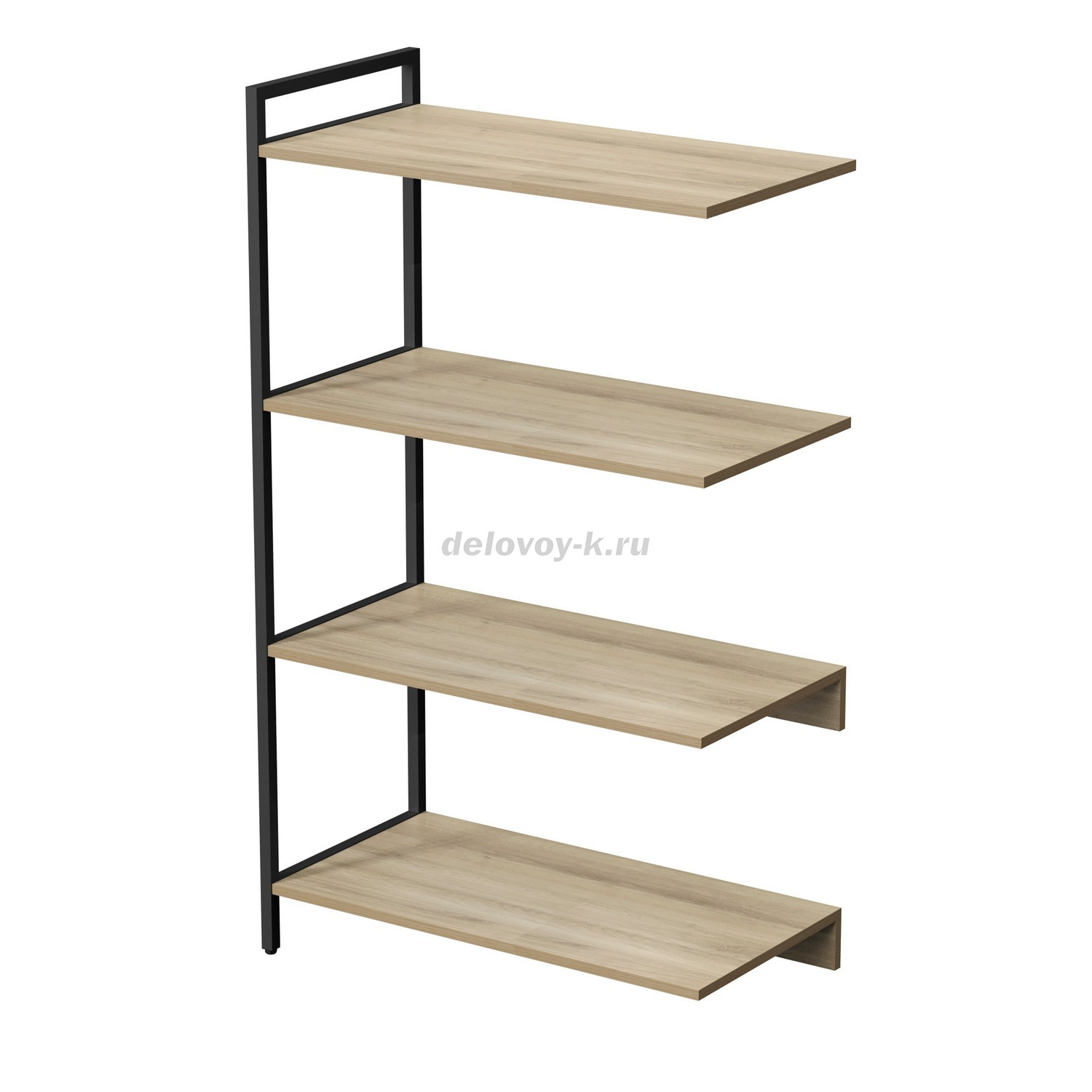 10СПС.4.800 Стеллаж промежуточный средний 4 полки, широкий (780*400*1328) фото