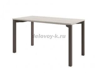 D-31 Стол на металлокаркасе на 1 чел., 1400*700*750. (Акация Морава/Трюфель) рис1