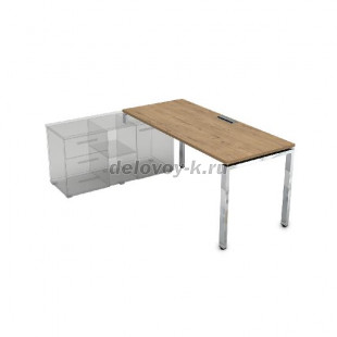 НСТЛ-П.985 Стол рабочий прямолинейный три опоры, левый (1800*800*750) рис1