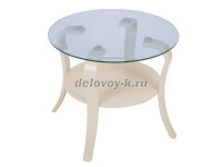 Стол журнальный Аннет бежевый столешница стекло_a1 рис1