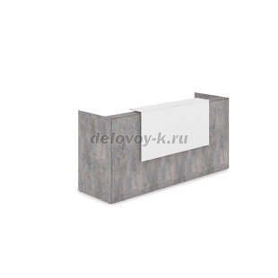 1КР-ДС.001 Комплект Ресепшн с фартуком ЛДСП 2432*762*1161 без подсветки рис4