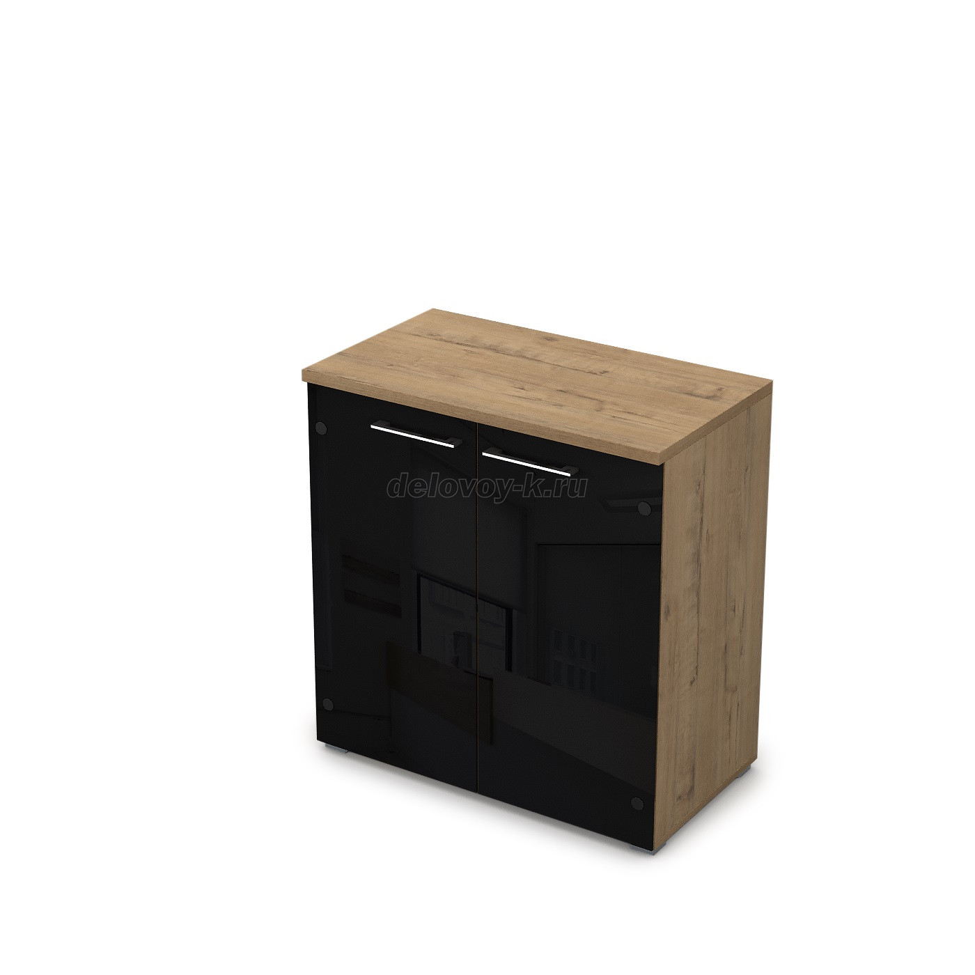 9НШ.023.4 Шкаф низкий со стеклом (800*450*845) фото