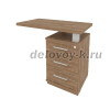 Тумба приставная с топом для прямоугольного стола правая (справа от стола) KTP-1 (R)