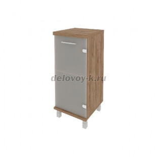 Шкаф низкий узкий правый (1 низкая дверь стекло) KSU-3.2(R) 401*432*958 рис1