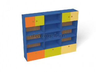 Набор стеллажей Аленка, 2100*400*1700 (ШС-032) рис1