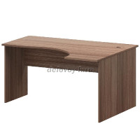 Стол эргономичный правый А-201.ПР Темный шимо рис1