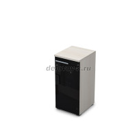 9ПП.023.4 Пенал низкий со стеклом (400-450-845), правый ivory рис3