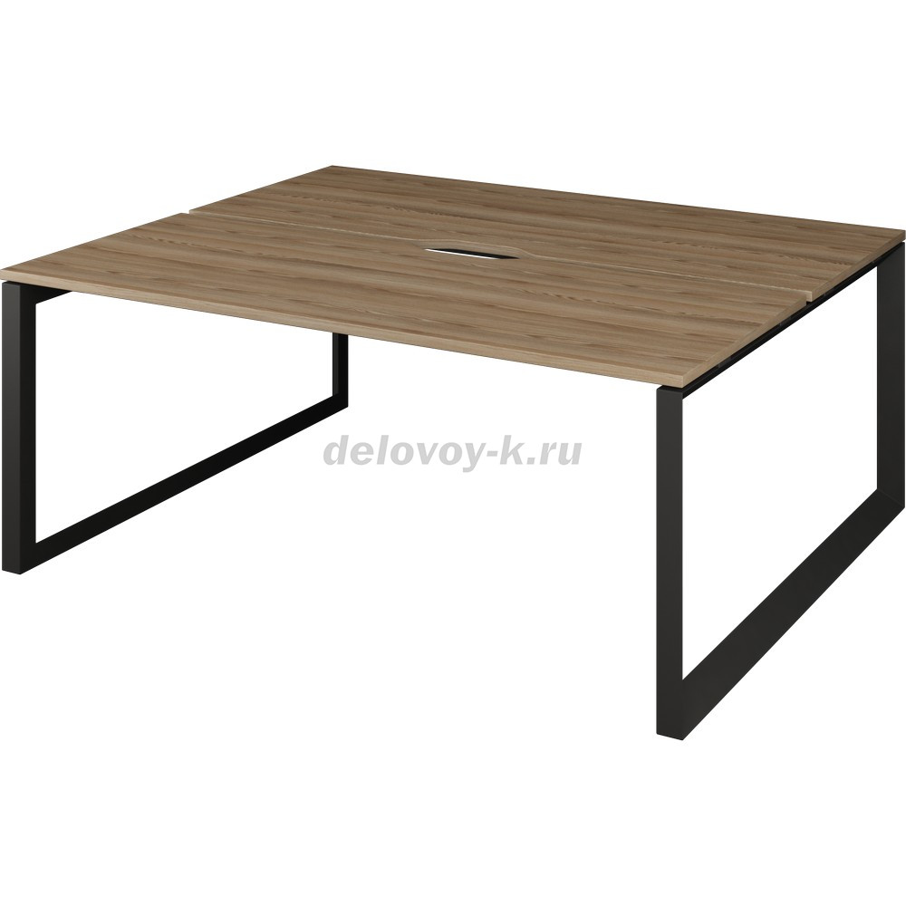 Бенч двойной на 2 рабочих места на металлокаркасе НТМП.О.Б2-200  2000*1496*750мм фото