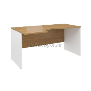 Стол эргономичный правый AL-1.5R  1580*880*750мм (Дуб Наварра/Белый) рис1