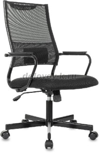 Кресло руководителя Бюрократ CH Balance сетка/ткань крестовина металл черный рис1