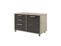 Тумба греденция 3 ящика и дверь, подкатная рис1