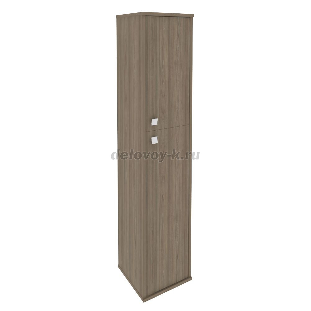 Шкаф высокий узкий правый 1 средняя дверь ЛДСП, 1 низкая дверь ЛДСП 412*410*1980  Л.СУ-1.8 Пр фото