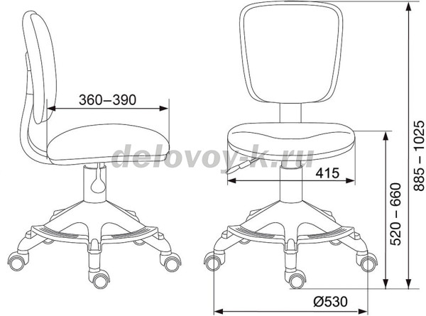 Кресло детское Бюрократ CH-204-F рис2