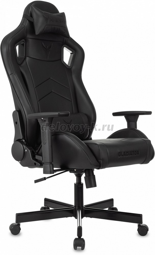 Кресло игровое KNIGHT GLADIATOR экокожа, крестовина металл фото