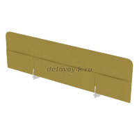 010.БТК.144 Барьеры мягкие фронтальные с карманами, односторонние (1400-27-400) Ricco_Алюминий матовый рис1